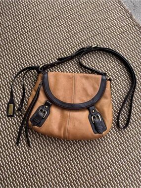 Lucky Brand Genuine Leather Crossbody/Saddle Bag